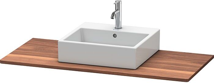 Duravit XSquare Massivholzkonsole XS061F07777 120x55cm, Amerikanisch Nussbaum, mit 1 Ausschnitt