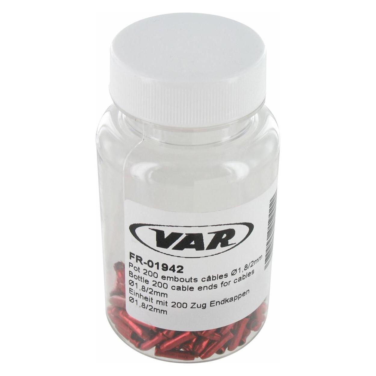 VAR ENDKAPPE INNENZÜGE 200ST ROT FR-01942 (VAFR01942)