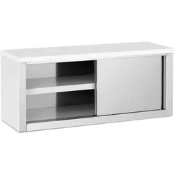 Helloshop26 - Edelstahl Hängeschrank Edelstahlschrank Wandregal Wandschrank Küchenschrank mit Schiebetüren 1.200 x 400 x 500 mm 65 14_0005006