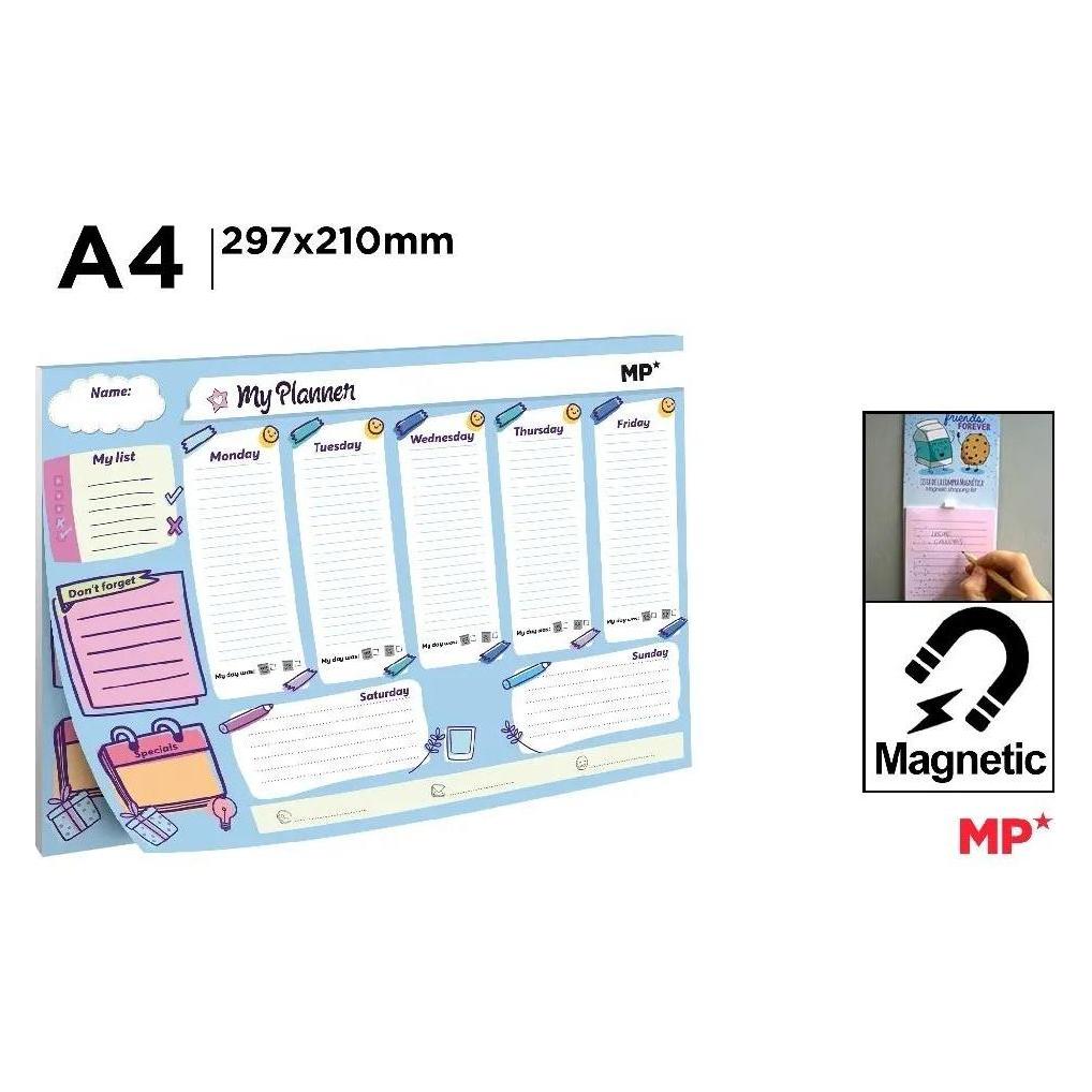Main paper Magnetischer Wochenplaner A4 (A4) (61302480)