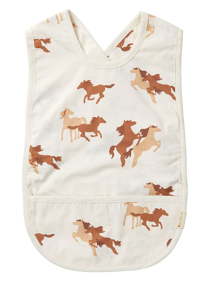 FABELAB Lätzchen "Wild at Heart" in Weiß - (B)28 x (H)44 cm - onesize