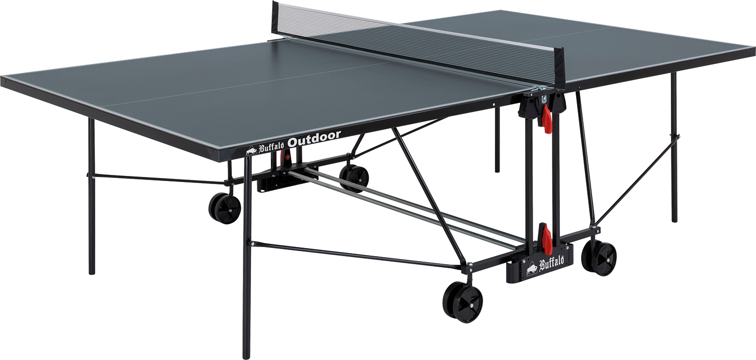 Buffalo Basic Outdoor-Tischtennisplatte grau