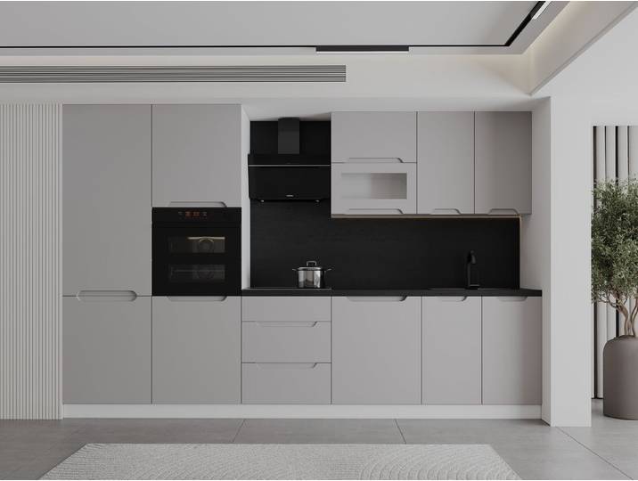 ROYAL24_MARKT Küchenzeile KS36-G320 – Zivora - mit Soft-Close-System, ohne Geräte, (Komplett Set), Beste Güte - Innovativ - Modern
