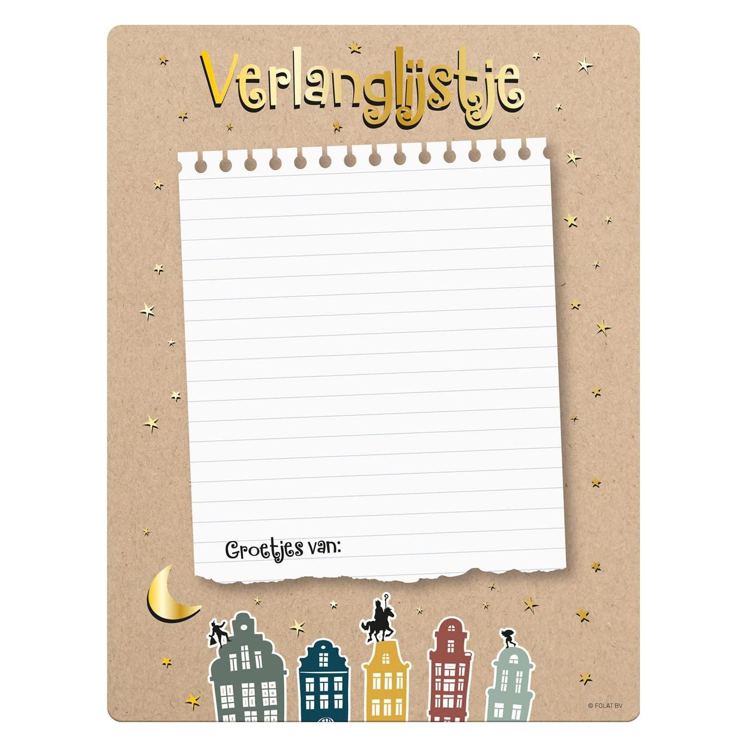 Folat Weihnachtswunschliste (4 Stk.) (65697)