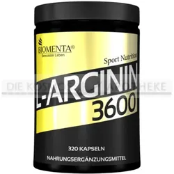 BIOMENTA L-Arginin 3600 1100 mg L-Arginin HCl/Kps. 320 St