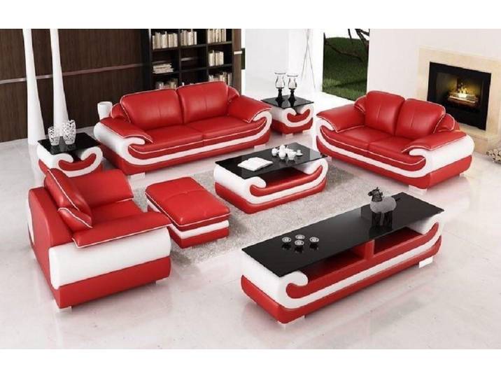 JVmoebel Polstergarnitur Ledersofa in modernem Design mit hochwertiger Verarbeitung, Made in Europa