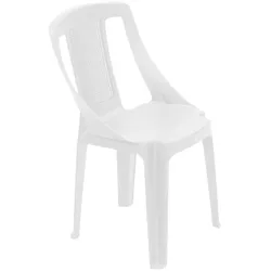 Dmora Miniat - Outdoor-Stuhl, Weiß, ein Made in Italy Stuhl