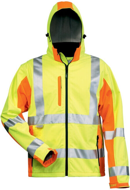 Veste softsclair de signalisation Adam taille XL jaune/orange 100 % PES ; Feldtmann (22735-3)