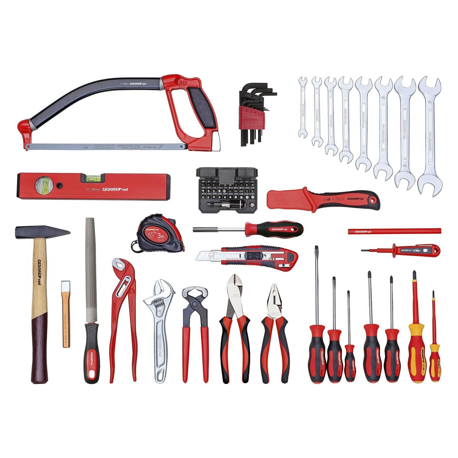 Gedore Red red R21000072 Werkzeugsatz BASIS lose 72-teilig (3301627)