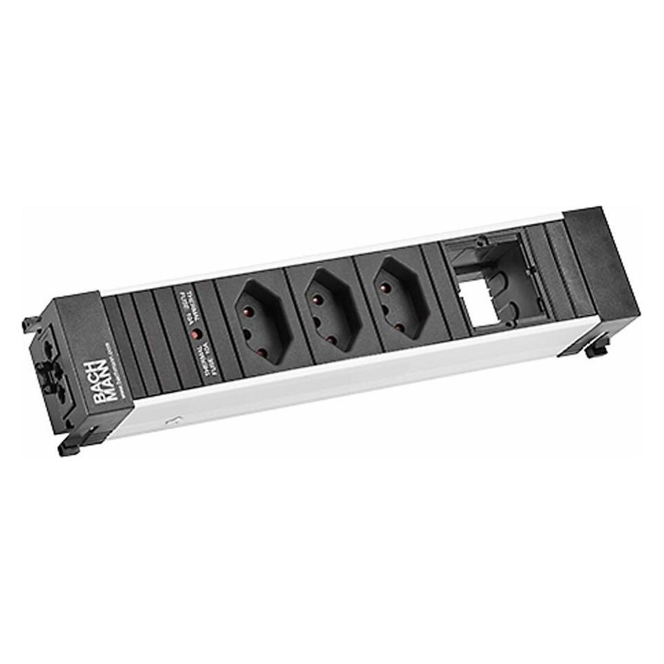 Bachmann Steckdosenleiste CONFERENCE 3x T13, 1x Custom-ABD leer (Typ 13) (909.0180)