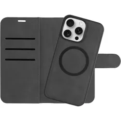 Cazy Abnehmbare Brieftaschenhülle für iPhone 15 Pro Max, Abnehmbare Hülle, Magfit, 2-in-1-Design (Apple iPhone 15 Pro Max), Smartphone Hülle, Schwarz