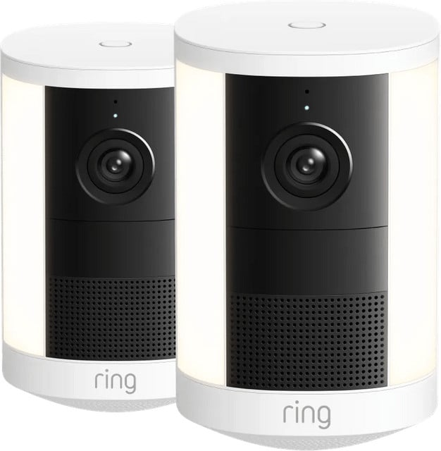 Ring Spotlight Camera 2e Generatie Duo Pack Wit