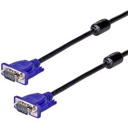 Akyga VGA Anschlusskabel 1.8 m Schwarz AK-AV-01 mit Ferritkern VGA-Kabel