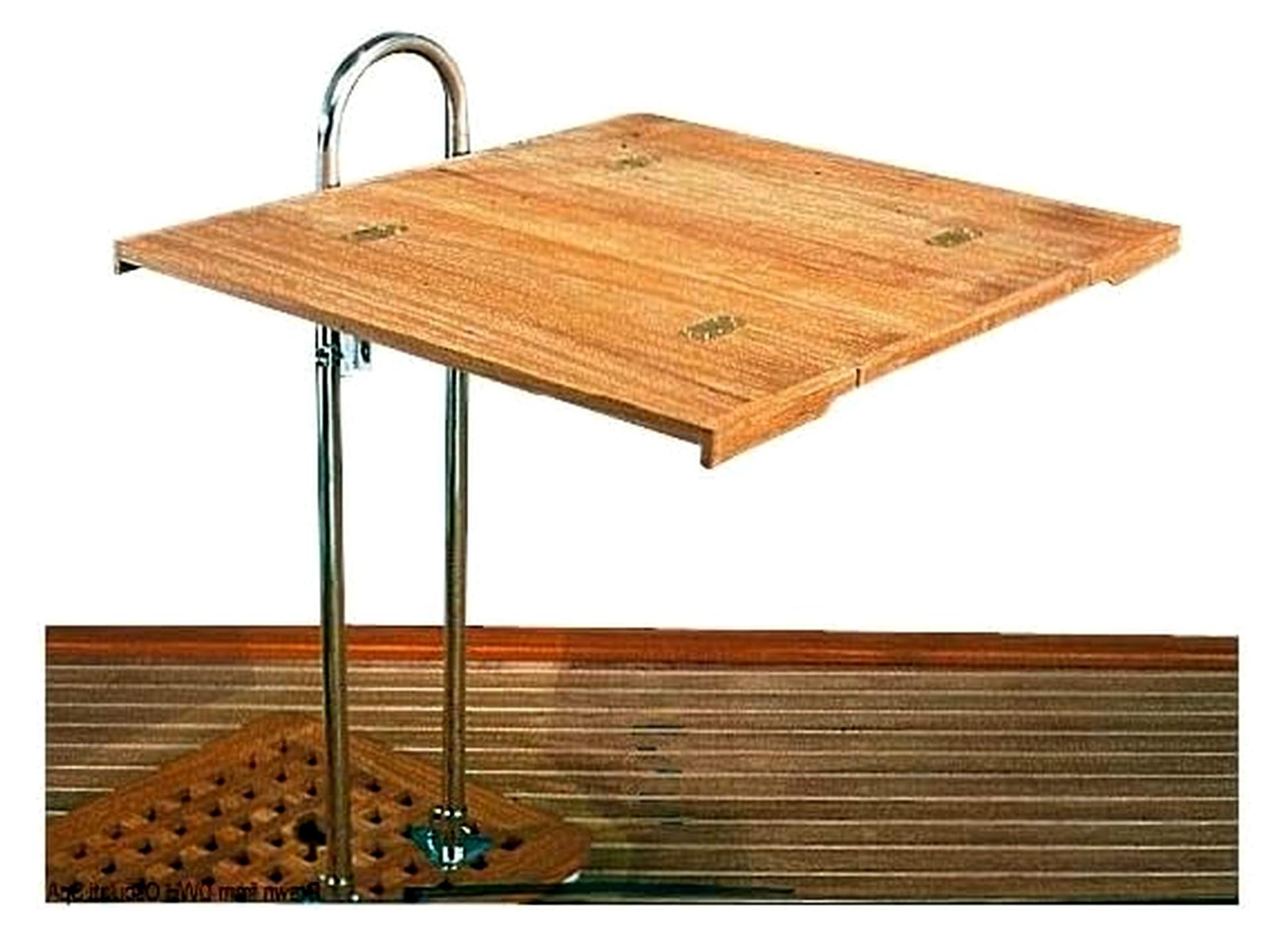 Klappbarer Teak-Tisch 70x90 cm für Innen- und Außenbereich