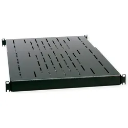 Apranet VARIplain 19"-Fachboden 1HE tiefenvariabel, schwarz, Serverschrank Zubehör, Schwarz