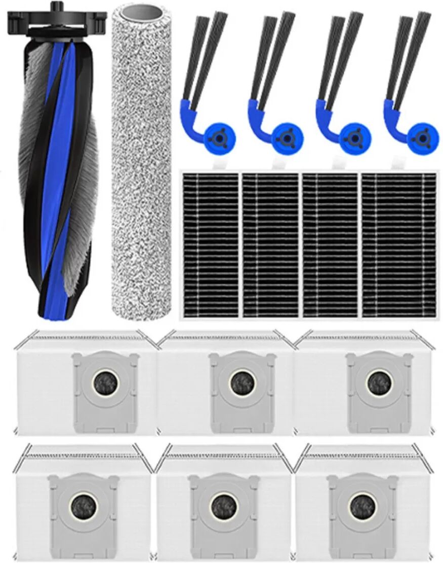 INF Ersatzzubehörset für Saugroboter – Kompatibel mit Ecovacs Deebot T90 Pro, Hauptbürsten, Seitenbürsten, HEPA-Filter,