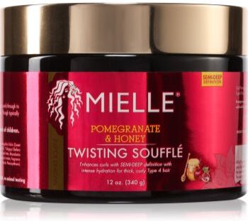Mielle Pomegranate & Honey Twisting Soufflé creme de cabelo creme de cabelo para cabelos ondulados e encaracolados 340 g. Pomegranate & Honey Twisting Soufflé