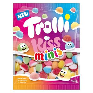 Trolli Schaumzucker Kiss Minis, gluten- & laktosefrei, im Beutel, 150 g