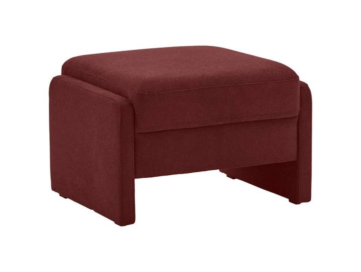Pure Home Comfort Hocker, Bordeaux, Kunststoff, quadratisch, 70x47x60 cm, Lederauswahl, Stoffauswahl, Wohnzimmer, Hocker, Sitzhocker