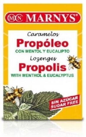 Marnys Propolis Menthol and Eucalyptus Sugar Free Candies 20 units