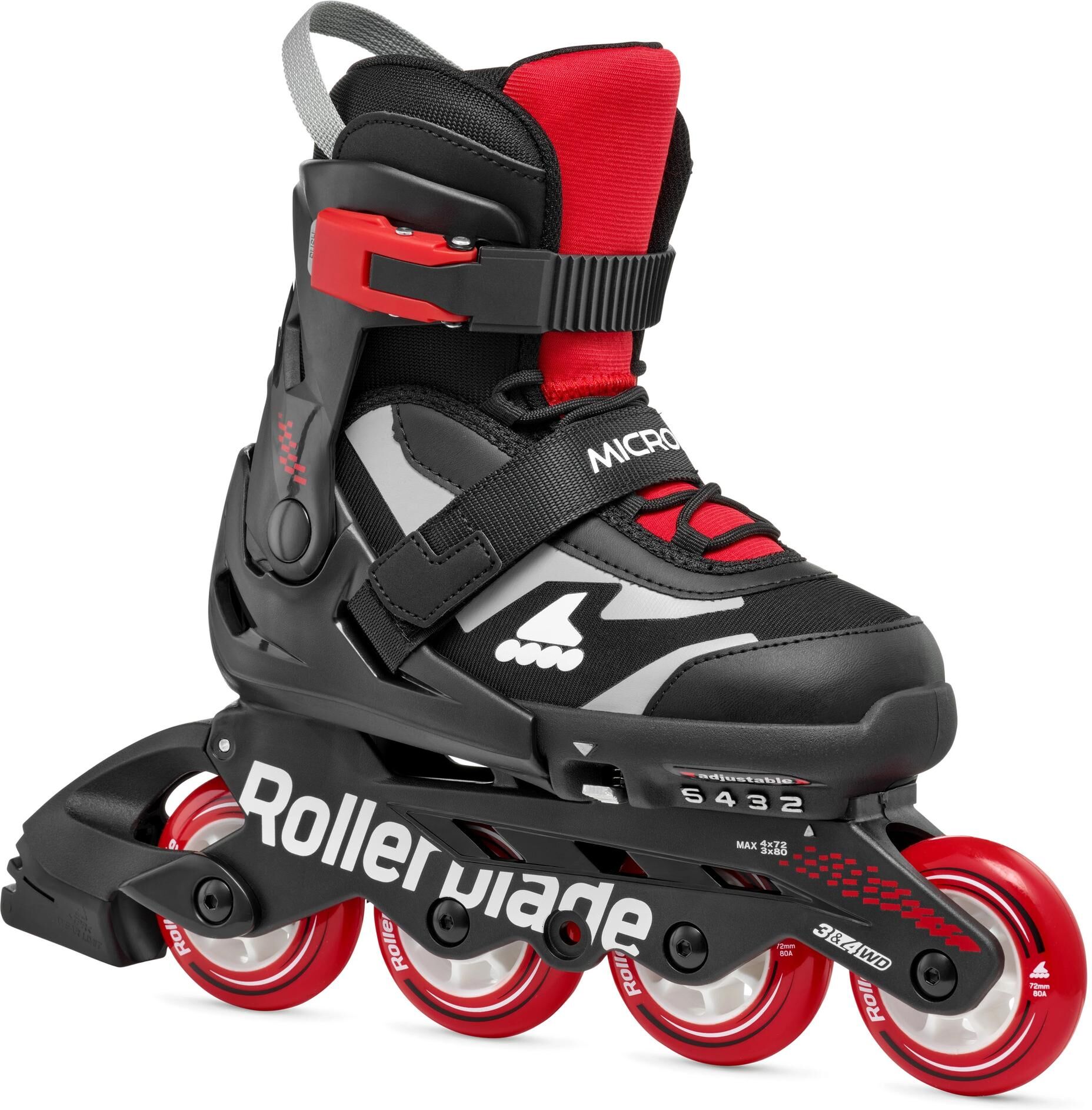 ROLLERBLADE "Microblade 33-36.5" rot, schwarz (bis )