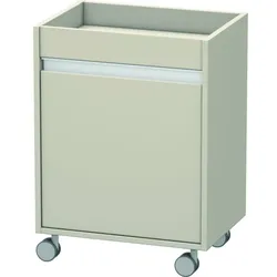 Duravit Ketho Rollcontainer KT2530R9191 50x36x67cm, Tür rechts, Taupe