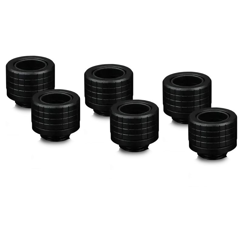 Thermal Grizzly DeltaMate Fitting - HT14 Black 6er-Pack