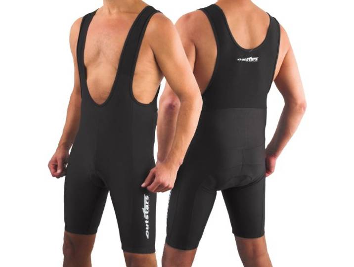 Outstars Fahrradträgerhose kurz – Atmungsaktive Radhose mit Sitzpolsterung, elastisch & rutschfest für optimalen Komfort, Schwarz, Größe M