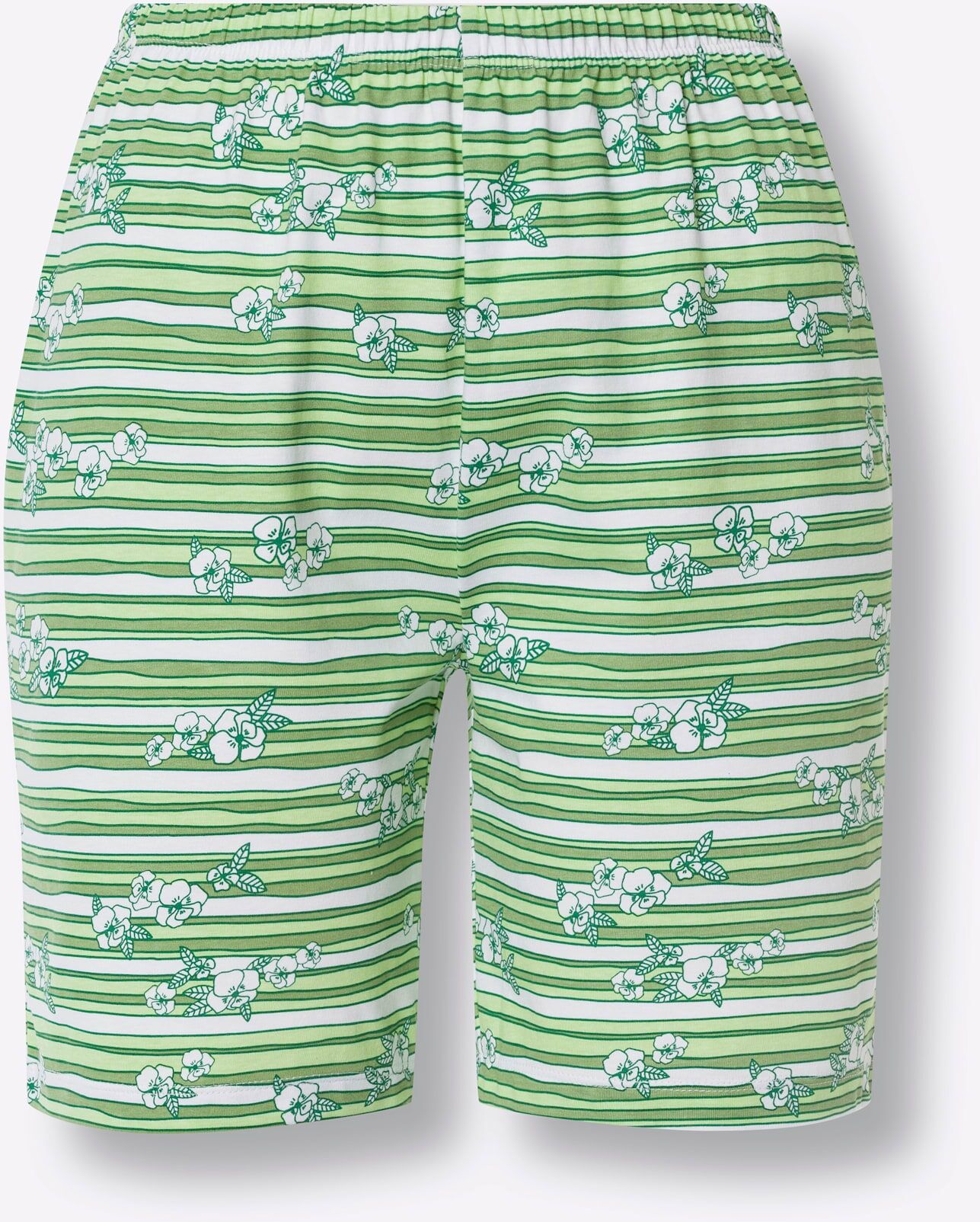 Shorty, Damen, Gr. 52/54, grün (reseda), 100% Baumwolle, Homewear-Sets Shorty reseda 52/54