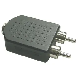 INLINE Audio Adapter, 3,5mm Klinke Bu Stereo an 2x Cinch St Cinch Stecker