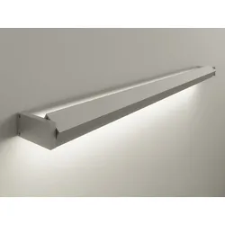 LED-Wandleuchte GL 6 aluminiumfarbig silber mit LED-Weißadaption B 60 cm 60x4x8