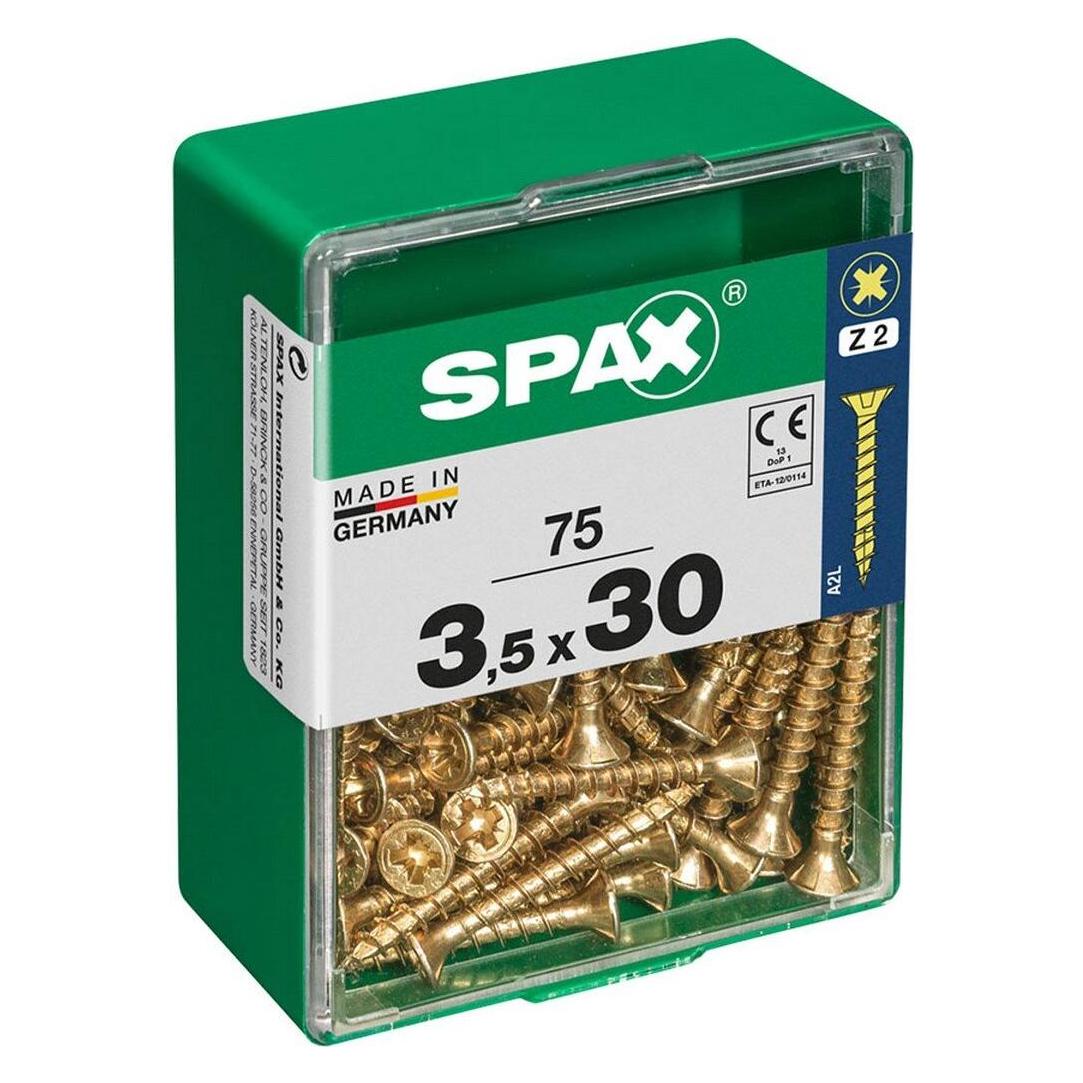 Spax CS PZ 3,5X30 YELLOX 75PCS (75 Schrauben pro Stück) (4081020350302)