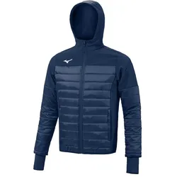 Mizuno, Unisex, Laufjacke, Sapporo Hybrid JKT (XXL), Blau, XXL