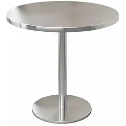 Gastronomie-Edelstahltisch für Bar und Restaurant – Stabile Ausführung – Runder Tisch Ø80×75cm【BXG-HY80】