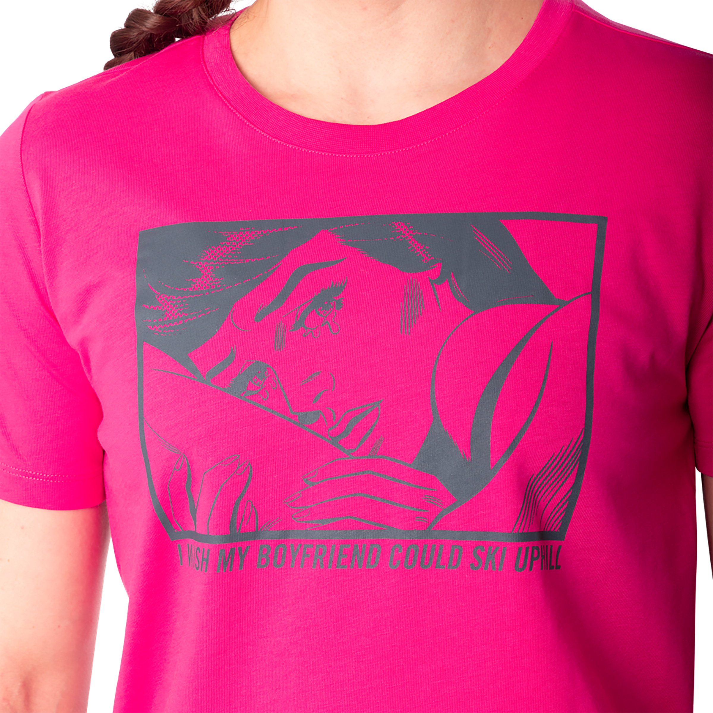 Dynafit Graphic Cotton Damen T-Shirts pink Größe XS Lifestyle Hautfreundlich
