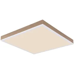 Deckenlampe Deckenleuchte dimmbar Fernbedienung LED Tageslicht Holzoptik L 45 cm