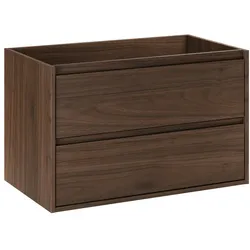 WASCHTISCHUNTERSCHRANK 80cm Dunkles Holz