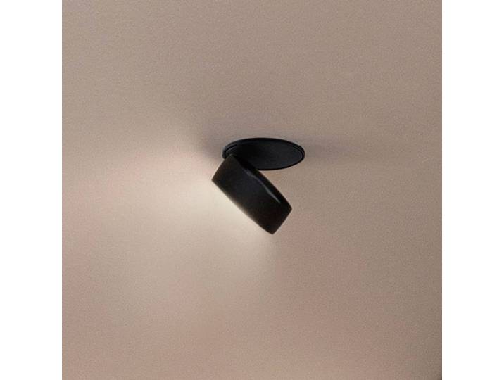 Egger Licht Clippo EP LED-Einbauspot, schwarz, 3.000K EP, dimmbar, schwarz, für Arbeitszimmer / Büro, Aluminium, Modern