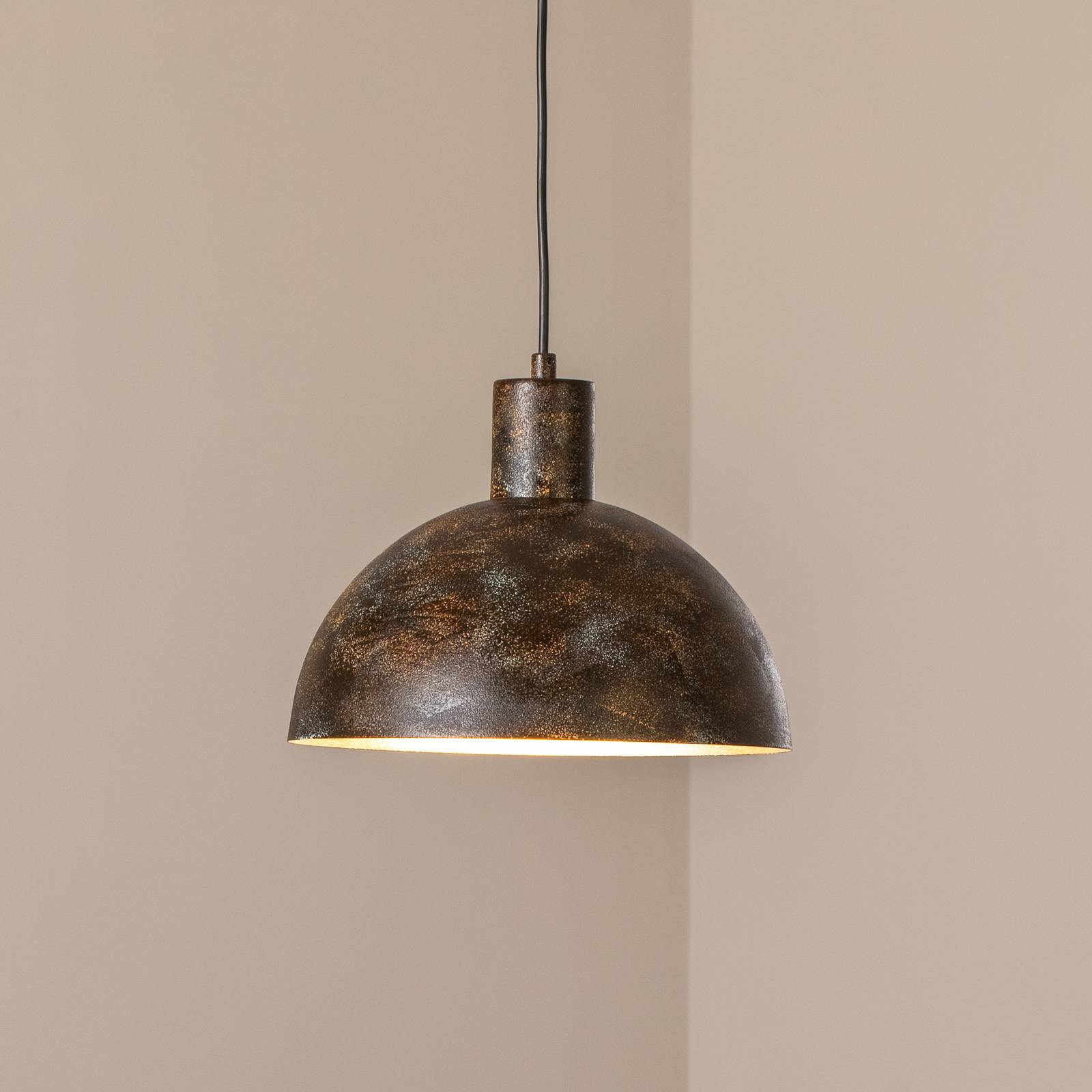 Hängelampe Kure Opviq, dimmbar, braun / rost, für Küche, Metall, Modern, Pendelleuchte