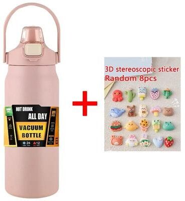 Uplifted Finds 1.5L Stainless Steel Thermo Bottle Large Capacity Vacuum Insulated Water Mug 1200 Ml h