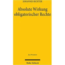 Absolute Wirkung obligatorischer Rechte, Fachbücher von Johannes Richter