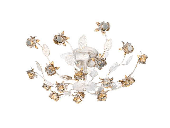 Deckenleuchte Carolina, Perlmutt, Metall, rund, 55x20x55 cm, Eec, ohne Chemie, Lampen & Leuchten, Innenbeleuchtung, Deckenleuchten, Deckenleuchten