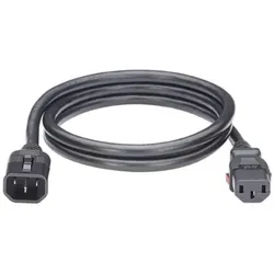 HPE Stromkabel C13/C14 WW Blk Lckng PC (2 m), Stromkabel, Schwarz