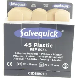 SALVEQUICK Pflasterstrips wasserfest Refill 6036 45 St Pflaster