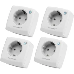Homematic IP, Smart Plug, 157338A0, Schaltsteckdose, 4 Stück