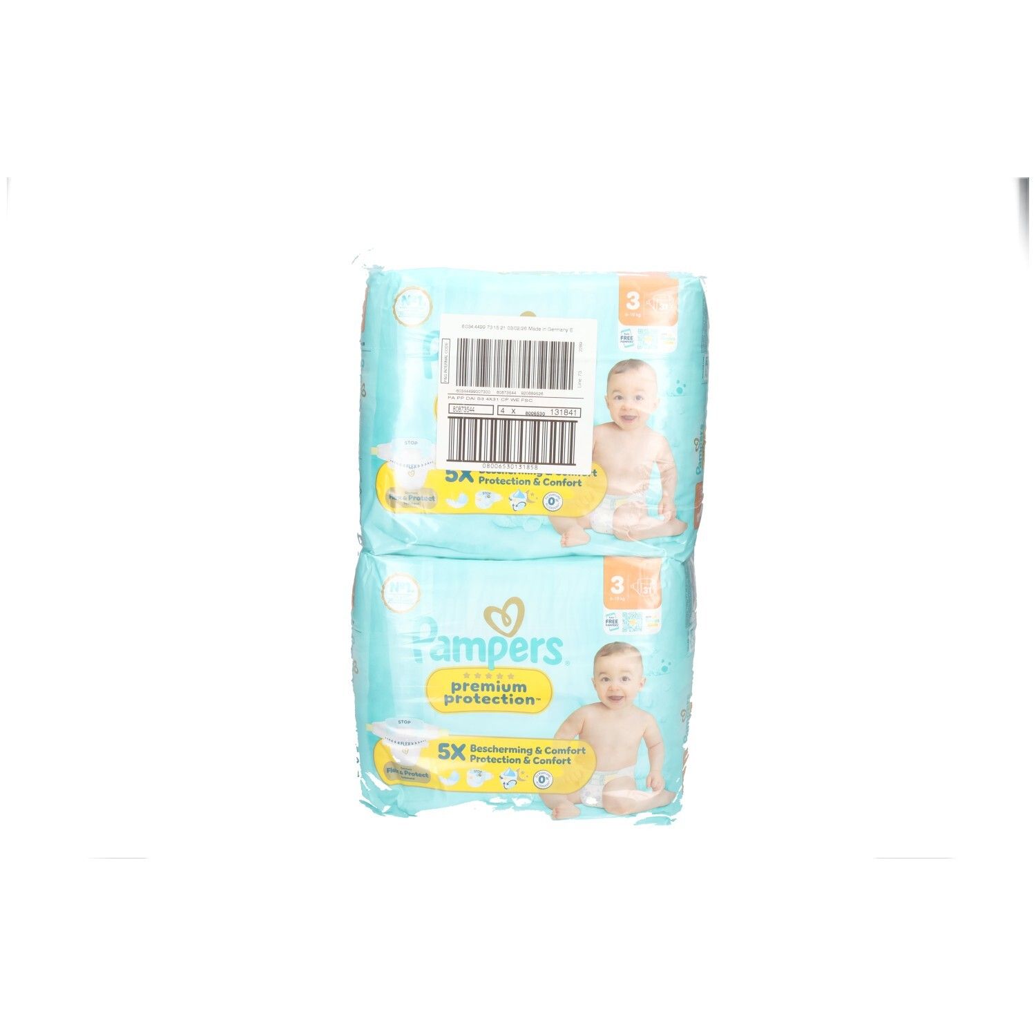 Pampers Prem Prot Single Pack S3 4X31St 4x31 St Windeln