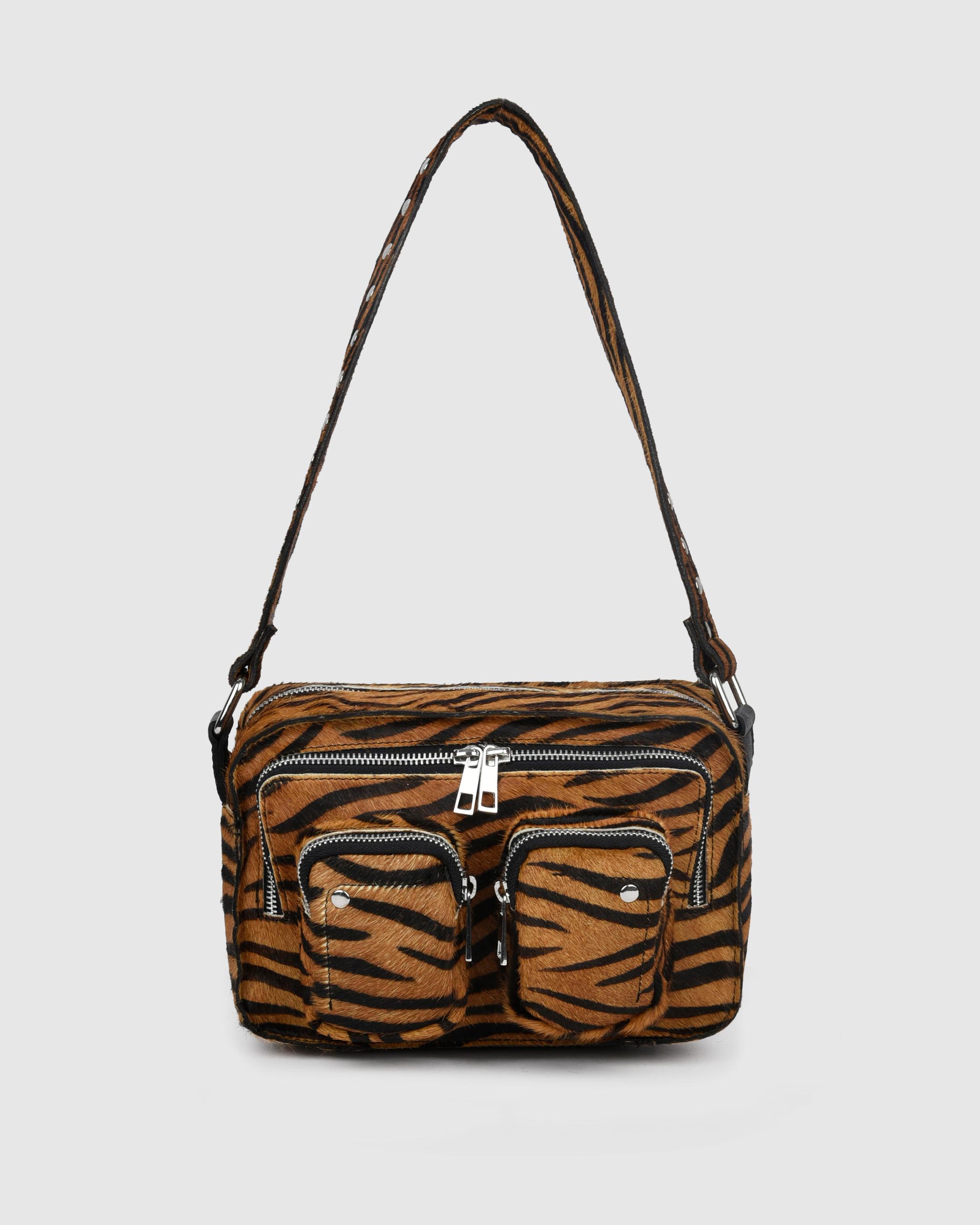 Ellie Stripes Deluxe Donkerbruin Tas