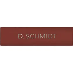 DoorBird D21x Namensschild für eine Ruftaste, individuelle Gravur – RAL 8004