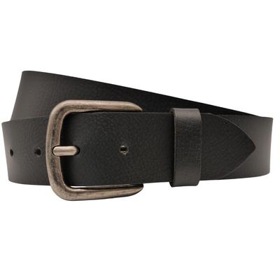 Ledergürtel ANNAMATONI "AnnaMatoni Ledergürtel Hiro Ledergürtel Hiro", Herren, Gr. TW90 - 105cm Gesamtlänge, schwarz (schwarz 790), 100% Leder, Gürtel Ledergürtel