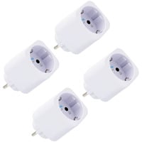 Plug M Gen3, Schaltsteckdose weiß, 4er Pack